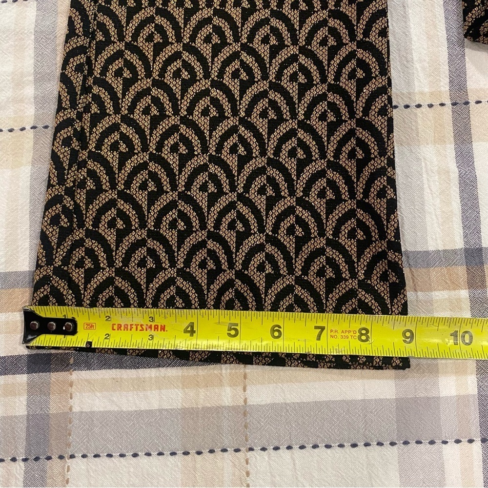 CAMBIO Faith patterned lurex trousers Patterned Black and Gold Women's Pants S2 - Picture 14 of 16